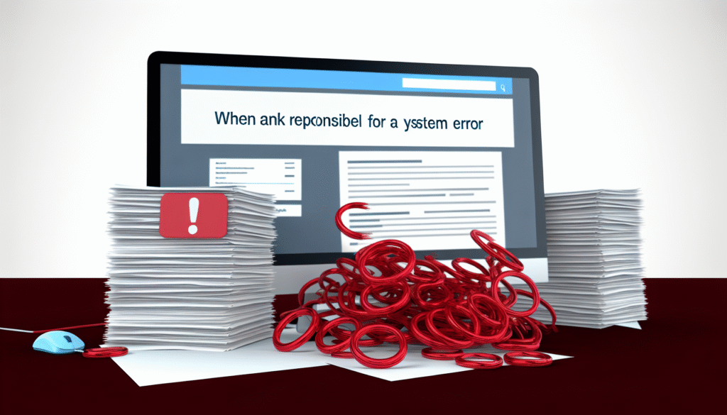 Kiedy bank ponosi odpowiedzialność za błąd systemu?