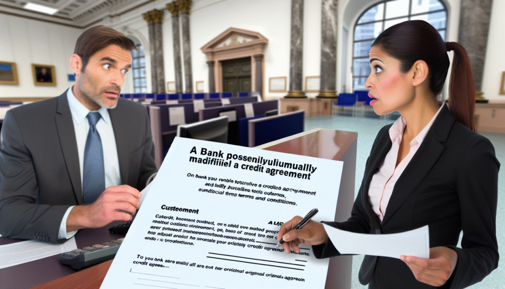 Czy bank może jednostronnie zmienić umowę kredytu?